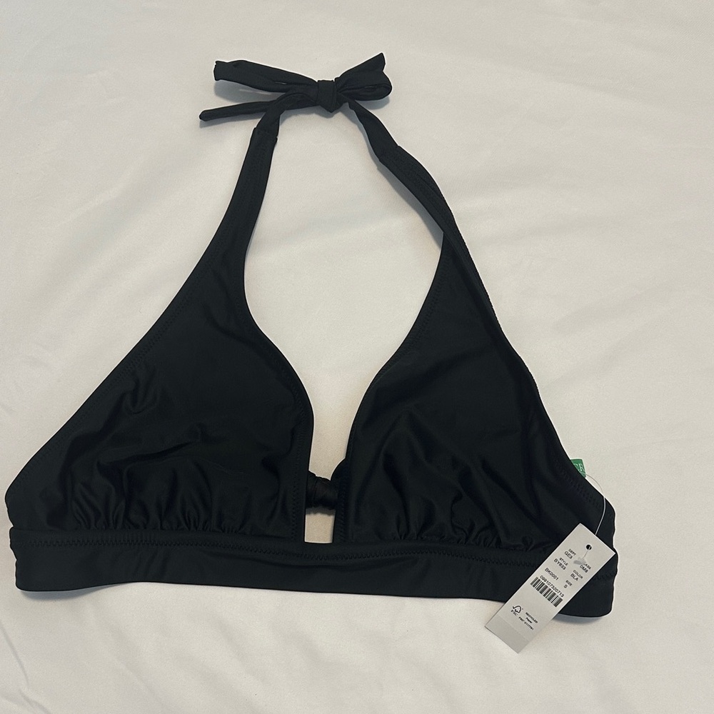 Black Halter Bikini Top NWT size Small
